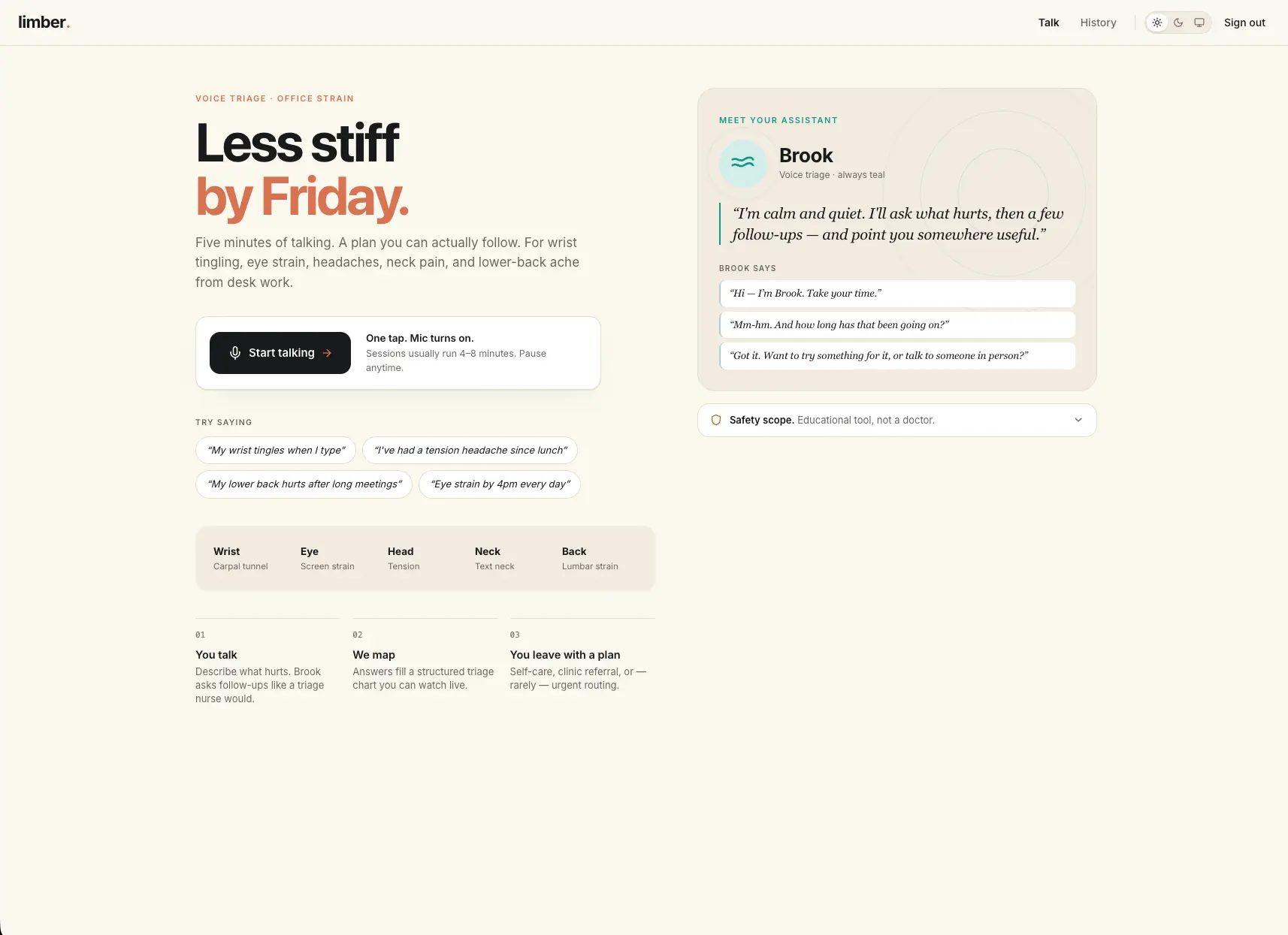 limber screenshot